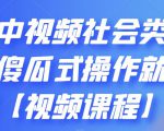 抖音中视频社会类玩法，傻瓜式操作就能赚钱【视频课程】-第一资源库