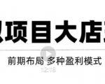 虚拟项目月入几万大店玩法分享，多店操作利润倍增（快速起店盈利）-第一资源库