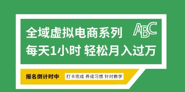 全域虚拟电商变现系列，通过平台出售虚拟电商产品从而获利-第一资源库