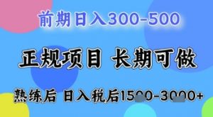 五一节高收益项目，前期做一天收益300-500左右，熟练后日入收益1.5k【揭秘】-第一资源库