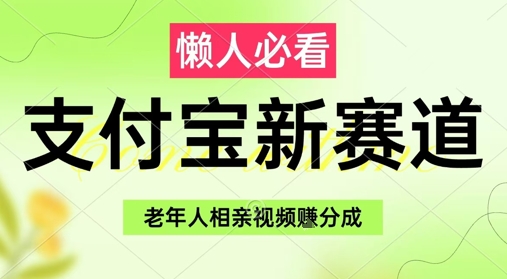 支付宝新赛道，利用老年人相亲视频，挣分成收益，轻松月入过W，操作简单-第一资源库