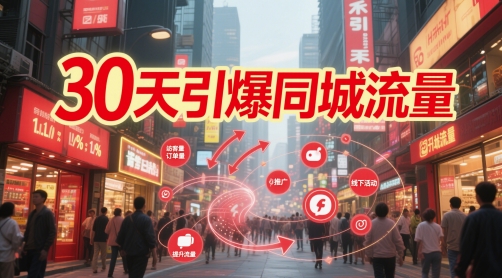 30天引爆同城流量：团购篇 认知篇 流量篇 来客篇 达人篇 老板人设IP篇 投流篇-第一资源库