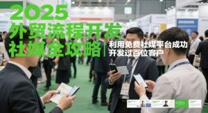 2025外贸流程开发社媒全攻略，利用免费社媒平台成功开发过百位客户-第一资源库