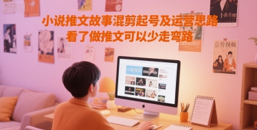 小说推文故事混剪起号及运营思路，看了做推文可以少走弯路-第一资源库
