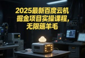 2025最新百度云机掘金项目实操课程单窗口保底5-10元月收益单窗口150+【揭秘】-第一资源库
