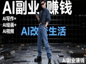 AI改变生活（Ai写作+AI绘画+Ai视频），AI副业挣钱-第一资源库