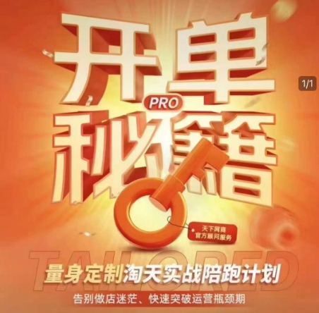 淘宝开单秘籍PRO，量身定制淘天实战陪跑计划，告别做店迷茫、快速突破运营瓶颈期（更新6月）-第一资源库