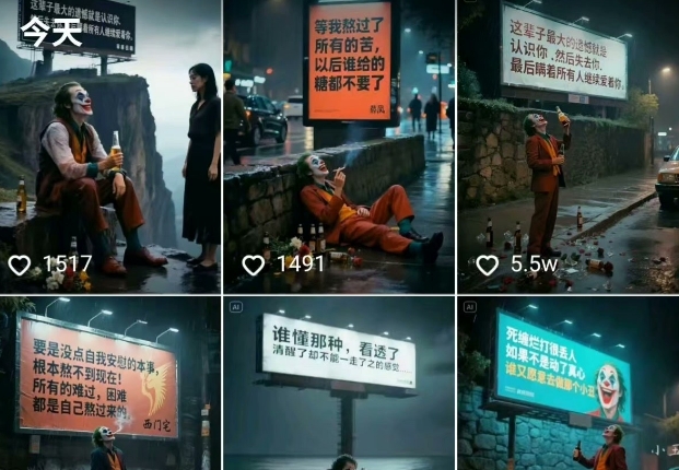 一条视频竟然15W赞！用AI制作小丑自嘲扎心文案视频，当下非常火爆的短视频流量神器-第一资源库