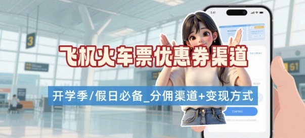 学生党必看！机票火车票优惠券申请渠道 + 项目打法，开学季节日速存-第一资源库