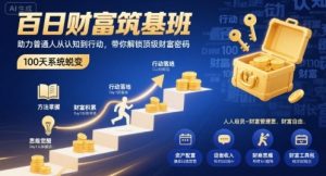 百日财富筑基班，助力普通人从认知到行动，带你解锁顶级财富密码-第一资源库