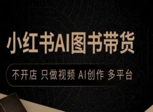 小红书AI图书带货，不开店，只做视频，AI创作，多平台-第一资源库