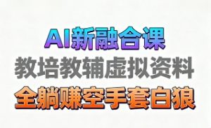 育儿教学教培新玩法，AI生成教学视频，市场大，操作简单，变现天花板非常高-第一资源库