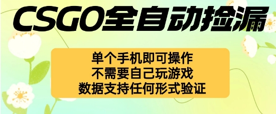 自动挂G捡漏，不用自己挂G不用玩游戏，一个手机即可操作，新手小白轻松月入1W+【揭秘】-第一资源库