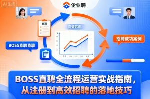 BOSS直聘全流程运营实战指南，从注册到高效招聘的落地技巧-第一资源库