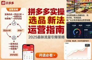 王校长9月12拼多多实操新玩法，全链路涵盖从店铺选品、找对标，布局链接，推广玩法等多维度运营思路（更新）-第一资源库