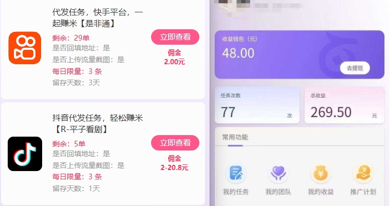 新手副业首选！视频代发接单，领任务发视频，长期稳定不费劲儿-第一资源库