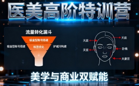 0-1000W医美高阶特训营课程，美学与商业双赋能-第一资源库
