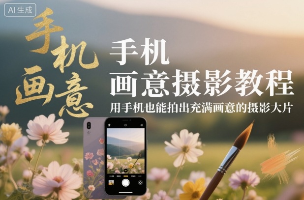 手机画意摄影教程，用手机也能拍出充满画意的摄影大片-第一资源库