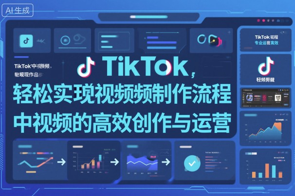TikTok中视频制做流程，轻松实现Tk中视频的高效创作与运营-第一资源库