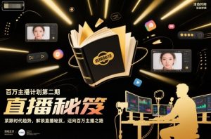百万主播计划第二期，紧跟时代趋势，解锁直播秘笈，近向百万主播之路-第一资源库