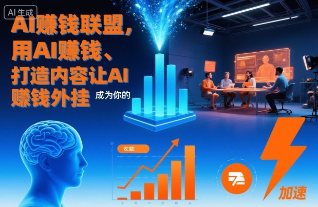 AI賺钱联盟，用AI賺钱、打造内容让AI成为你的賺钱外挂-第一资源库