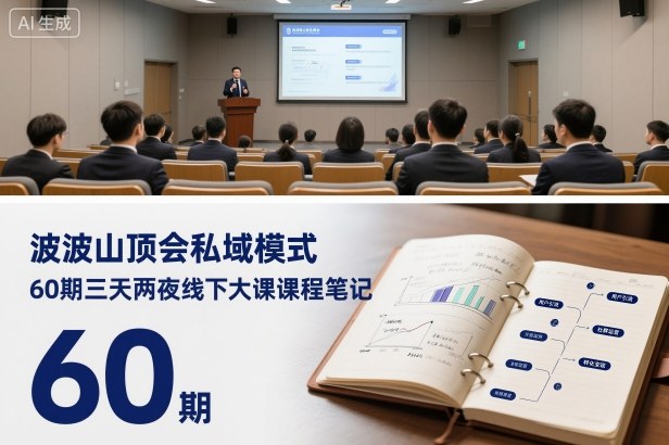 波波山顶会私域模式60期三天两夜线下大课课程笔记（文档）-第一资源库