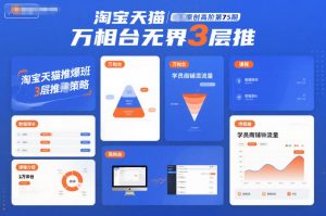 淘宝天猫推爆班原创高阶第75期，万相台无界3层推-第一资源库