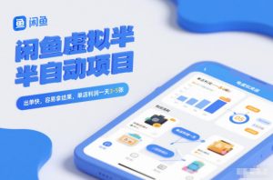 闲鱼虚拟半自动项目，出单快，容易拿结果，单店利润一天3-5张-第一资源库