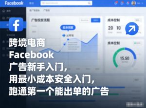 跨境电商Facebook广告新手入门，用最小成本安全入门，跑通第一个能出单的广告-第一资源库