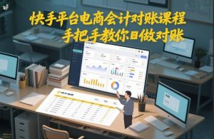 快手平台电商会计对账课程，手把手教你做对账-第一资源库