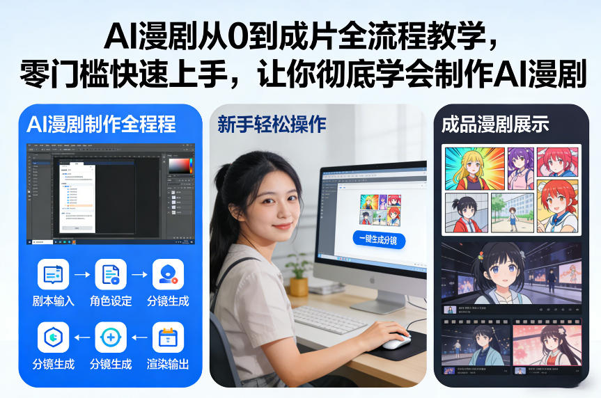 AI漫剧从0到成片全流程教学，零门槛快速上手，让你彻底学会制作AI漫剧【保姆级教程】-第一资源库