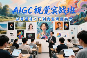 AIGC视觉实战班,从零基础入门到商业项目实战-第一资源库