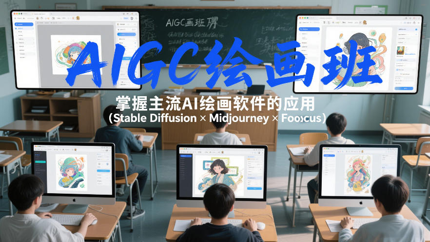 AIGC绘画班,掌握主流Ai绘画软件的应用(Stable Diffusion x Midjourney x Fooocus)-第一资源库