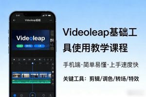 Videoleap基础工具使用教学课程，手机端视频剪辑教学，简单易懂，上手速度快-第一资源库