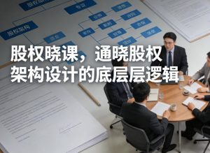 股权晓课，通晓股权架构设计的底层逻辑-第一资源库