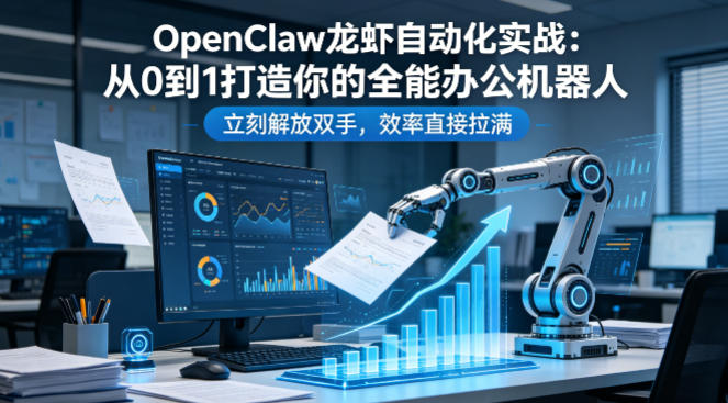OpenClaw龙虾自动化实战：从0到1打造你的全能办公机器人，立刻解放双手，效率直接拉满-第一资源库