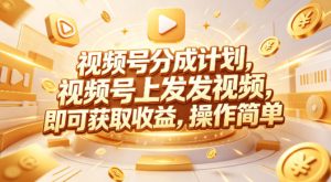 视频号分成计划，599元众筹的Red团队课程，视频号上发发视频，即可获取收益，操作简单-第一资源库
